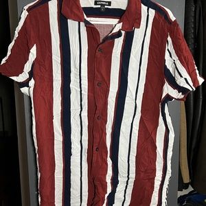 Express Striped Short Sleeve Shirt